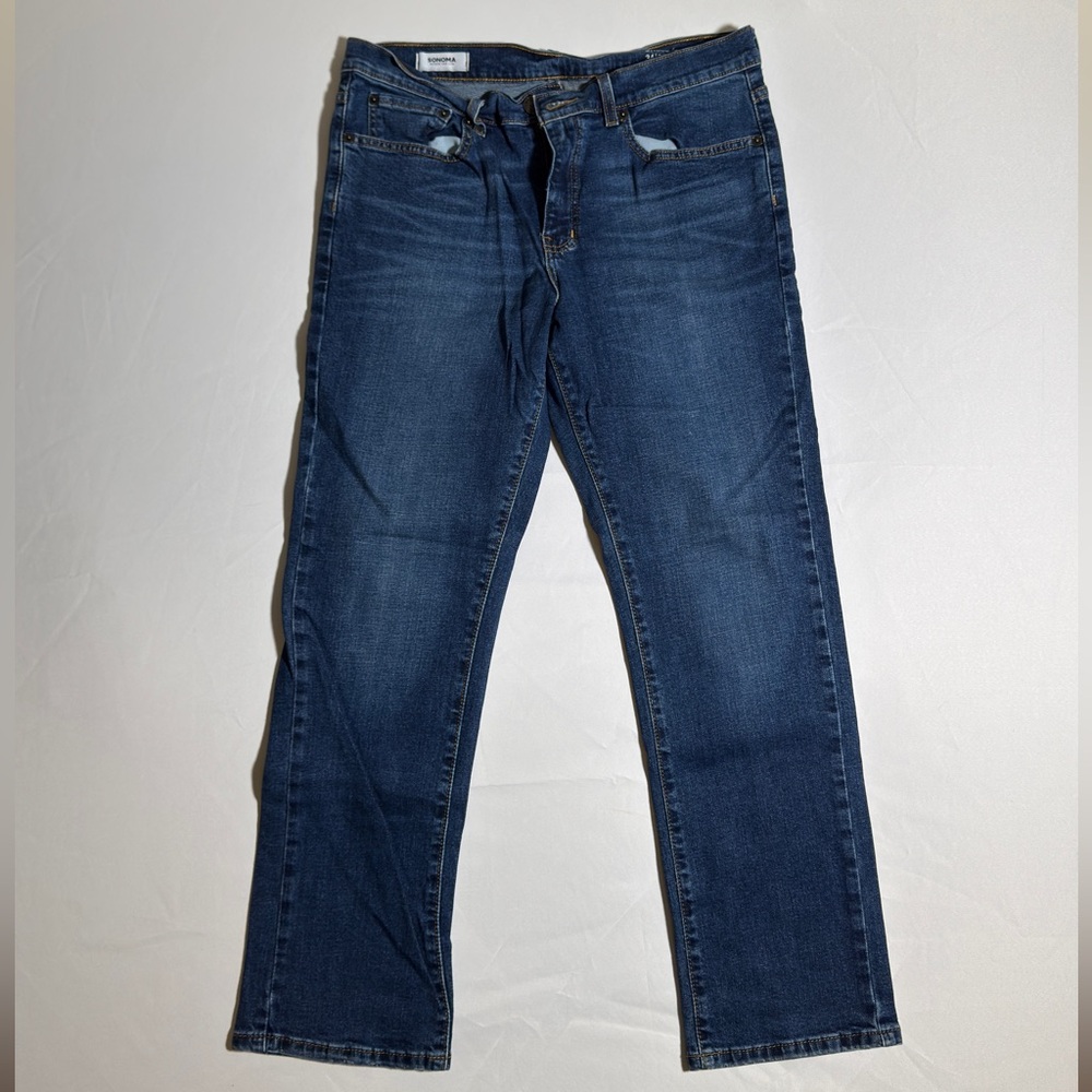 Sonoma Classic Indigo Straight-Leg Jeans 34/29